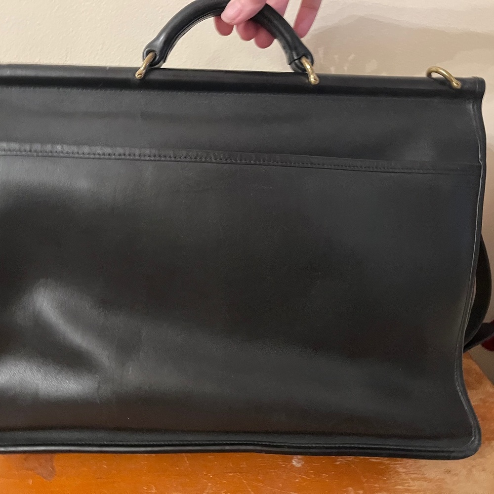 Coach leather briefcase